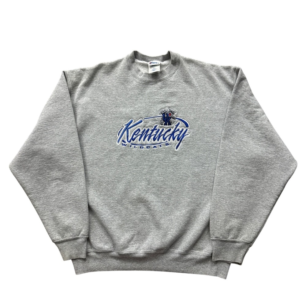 Vintage 90s Pro Player Kentucky Wildcats Crewneck Sweatshirt Embroidered Logo XL